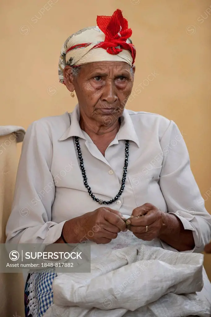 Elderly woman, Sao Filipe, Fogo Island, Cape Verde
