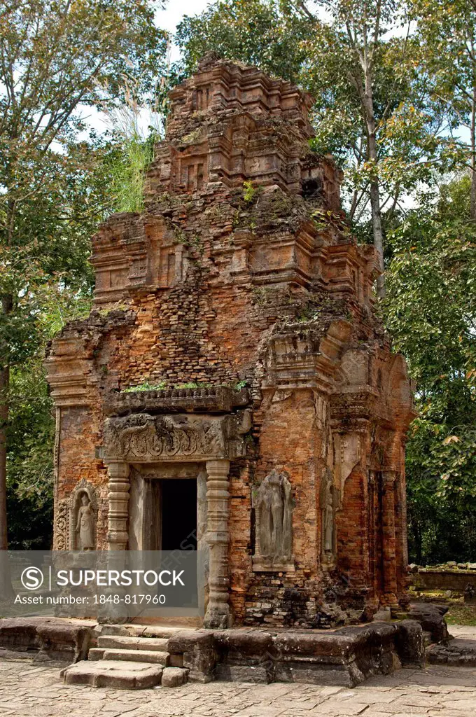 Tower in the Preah Ko Temple, Roluos Temple Complex, Roluos, Siem Reap Province, Cambodia