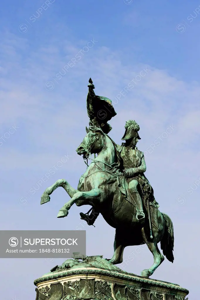 Equestrian statue of Charles of Austria-Teschen, Vienna, Austria
