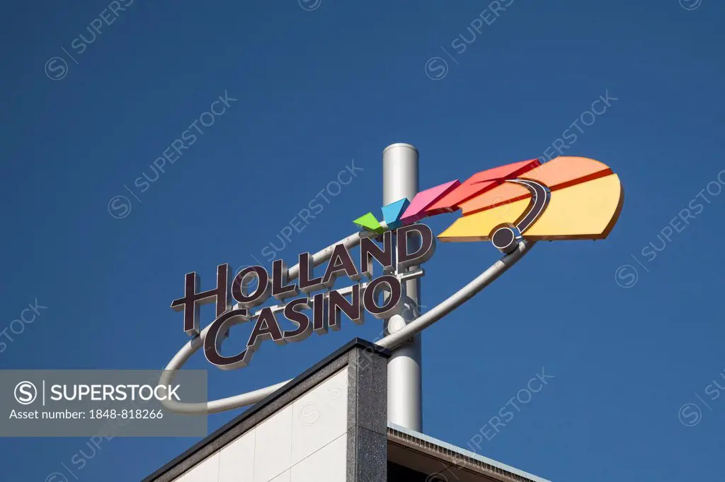 Logo of the Holland Casino, Amsterdam, North Holland province, Netherlands
