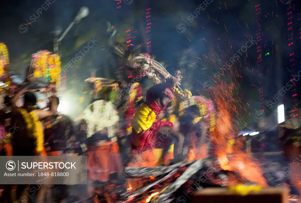 Firewalker ceremony of Agni Kavadi, Perunguzhi, Kerala, India