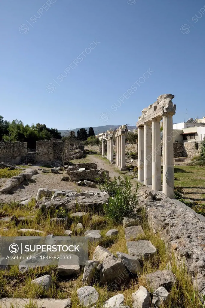Archeological site, Kos town, Kos, Greece