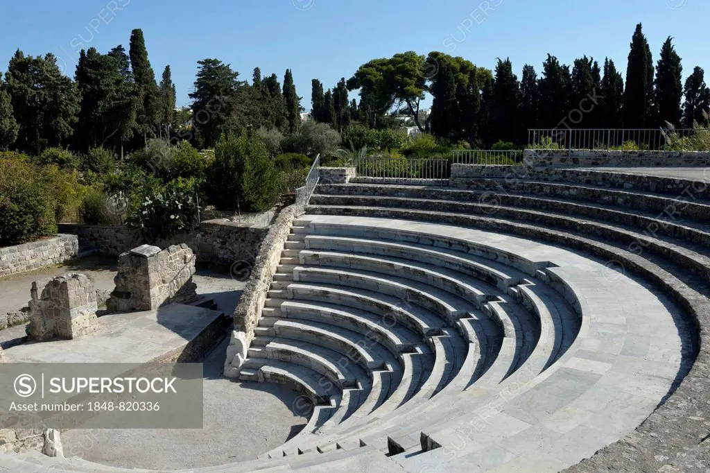 Odeon, archeological site, Kos town, Kos, Greece