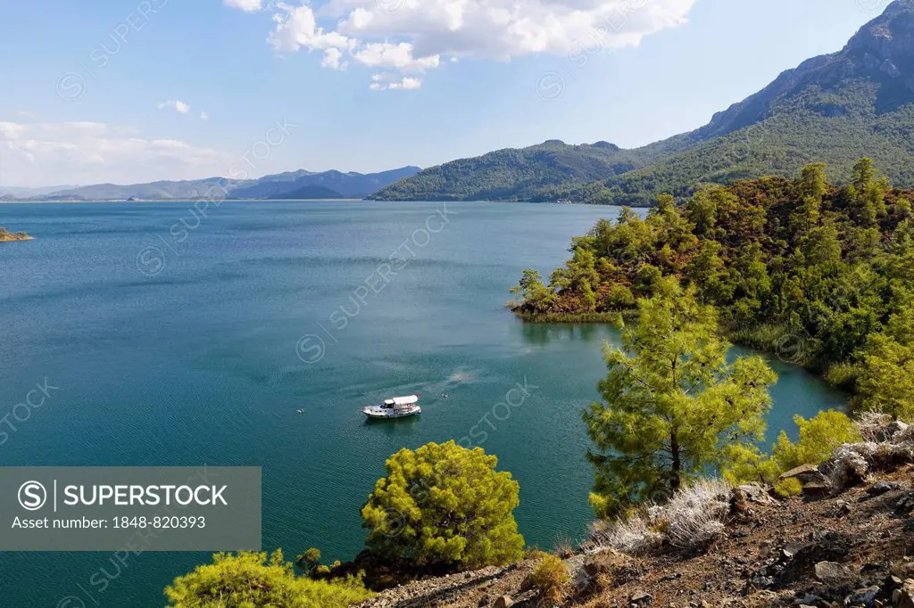 Lake Köycegiz or Köycegiz Gölü near Dalyan, Mugla Province, Aegean Region, Turkey