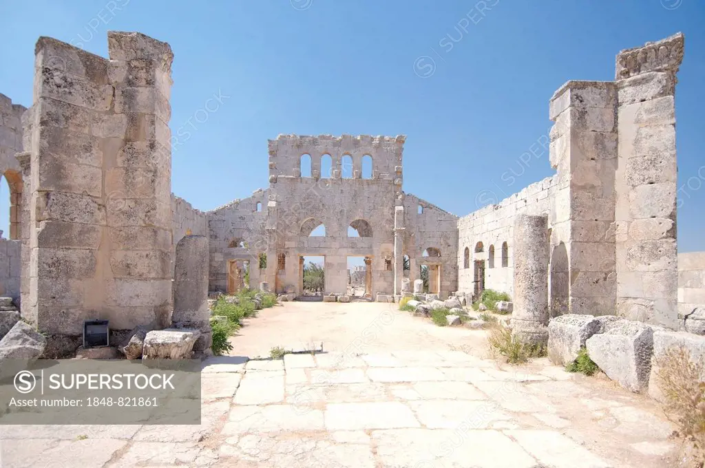 Ruins of the Church of Saint Simeon Stylites, near Aleppo, Syria