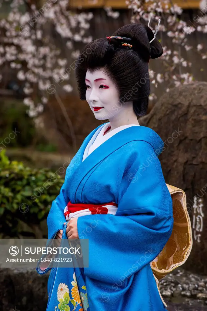 Geisha in the Geisha quarter Gion, Kyoto, Japan