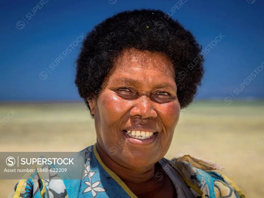 Portrait of a local woman, Viti Levu, Fiji