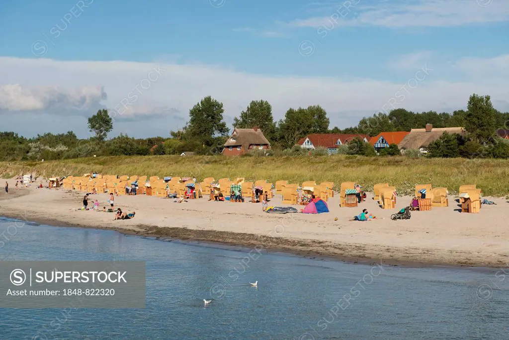 Baltic Sea and beach, Wustrow resort, Mecklenburg-Vorpommern, Germany