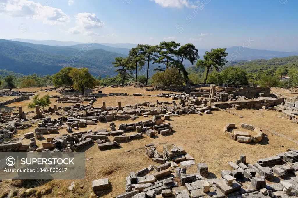 Ancient sanctuary of Labranda or Labraunda near Milas, Mugla Province, Caria, Aegean, Turkey