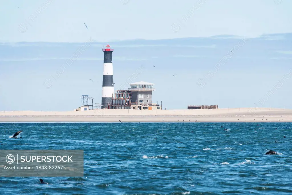 Lighthouse, near Walvis Bay, Namibia