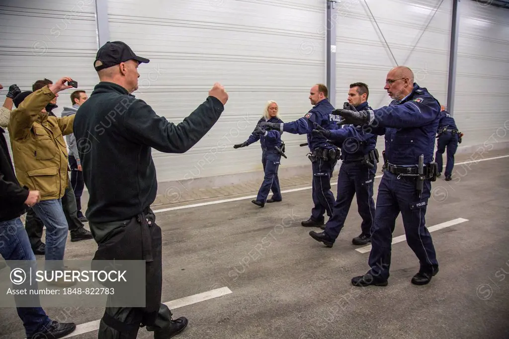 Operational tactics training for the police, handling of violent combat situations, firearms training, Regional Police Training Centre for Eastern Wes...