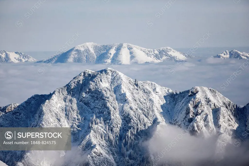 Gratlspitze Mountain in winter, Alpbach Valley, Kitzbühel Alps, North Tyrol, Austria