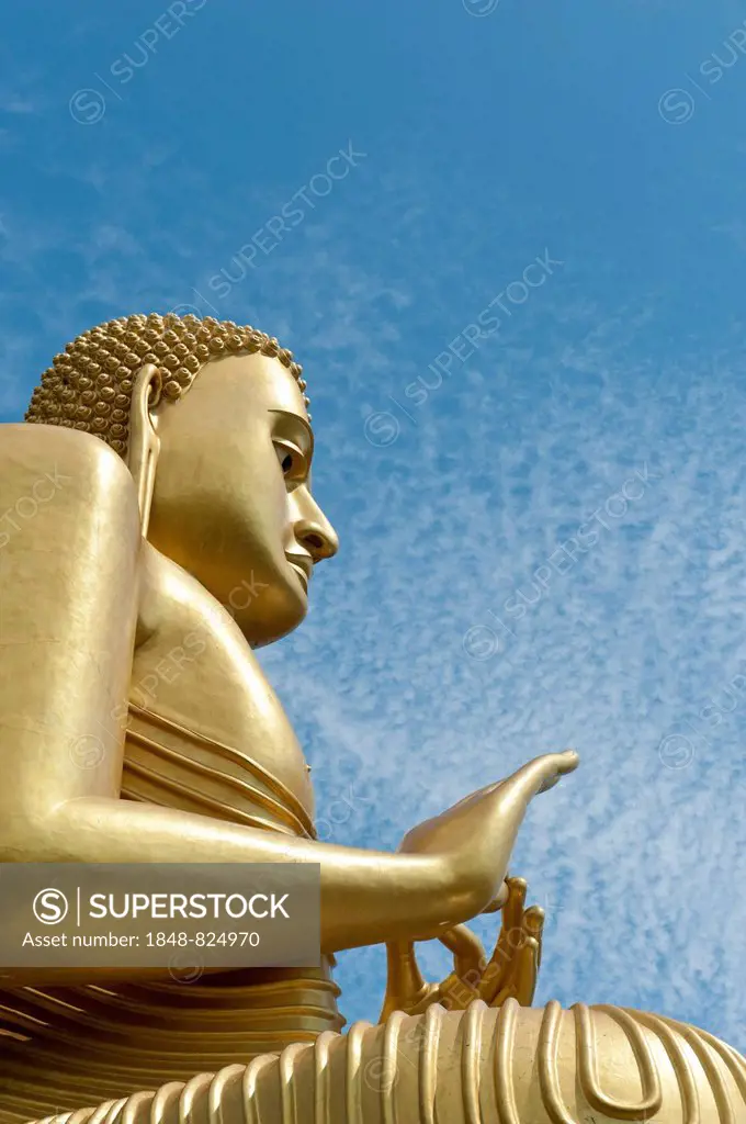 Buddha Statue at the Golden Temple, Dambulla, Sri Lanka