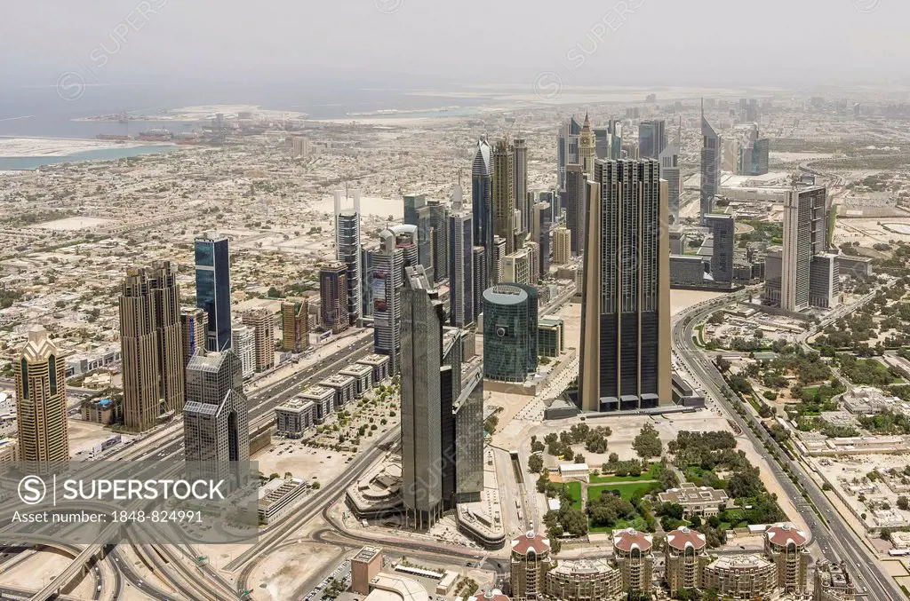 View from Burj Khalifa, Dubai, United Arab Emirates