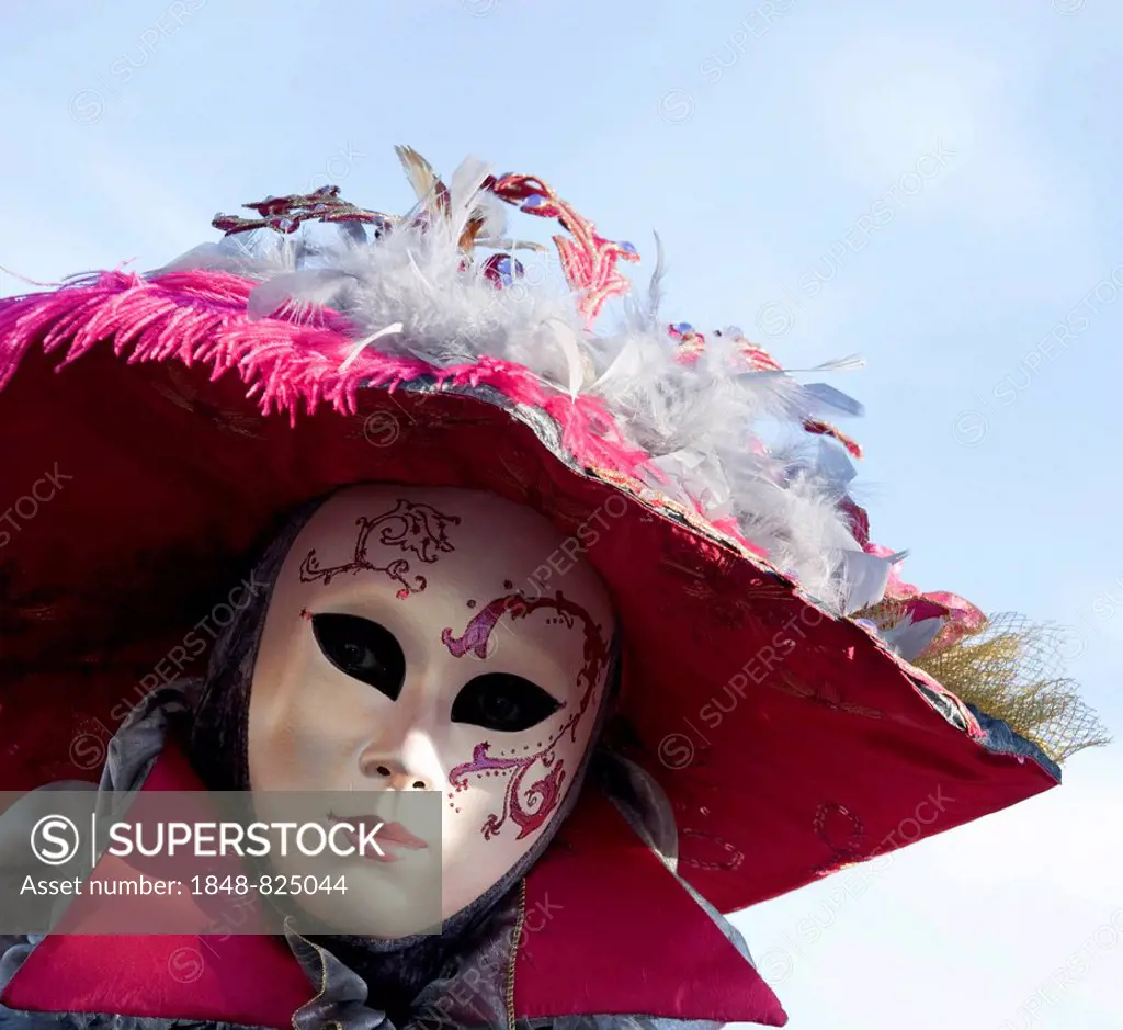 Venetian mask, costume at the carnival, Venice, Veneto, Italy