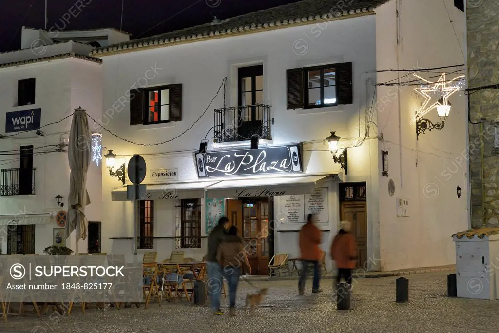 Bar La Plaza on the church square, Altea, Costa Blanca, Province of Alicante, Spain, Europe