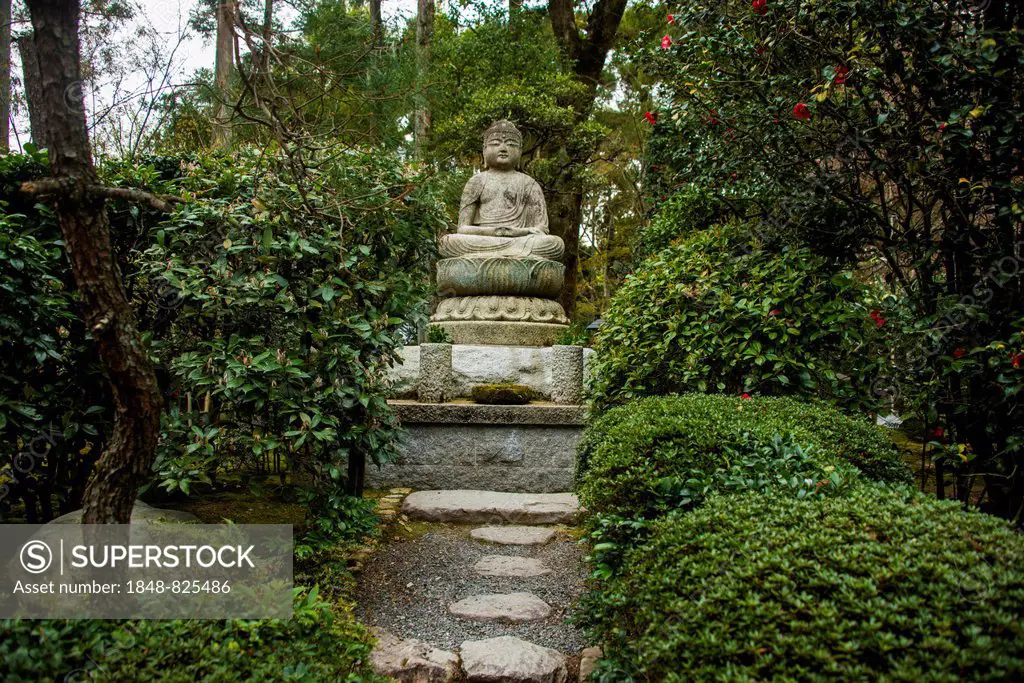 Buddha statue, Ryoan-ji Temple, Kyoto, Japan