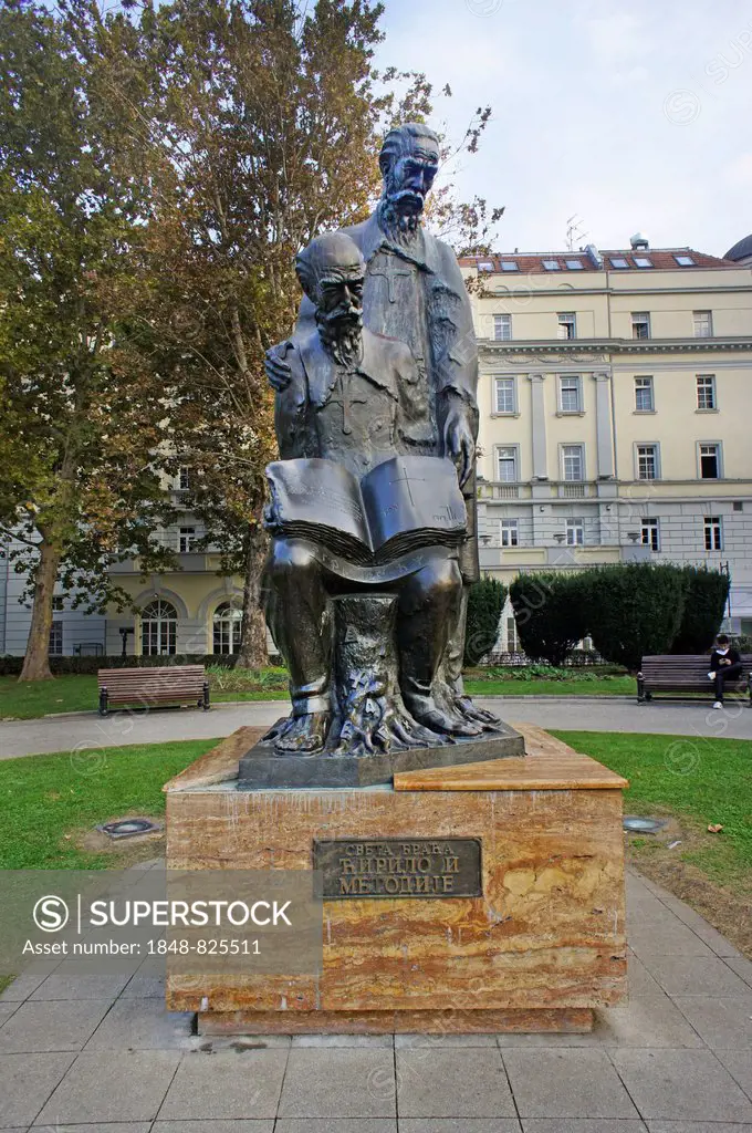 Sculpture of Cyril and Methodius, Belgrade, Serbia