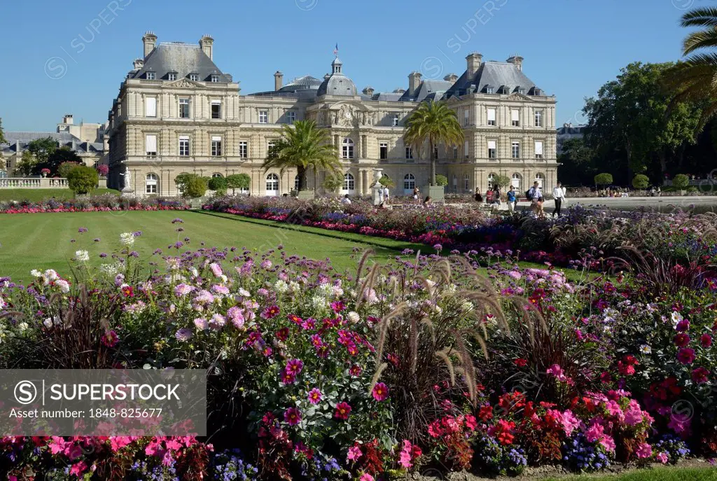 The Luxembourg Palace in the Jardin du Luxembourg, Paris, Île-de-France, France