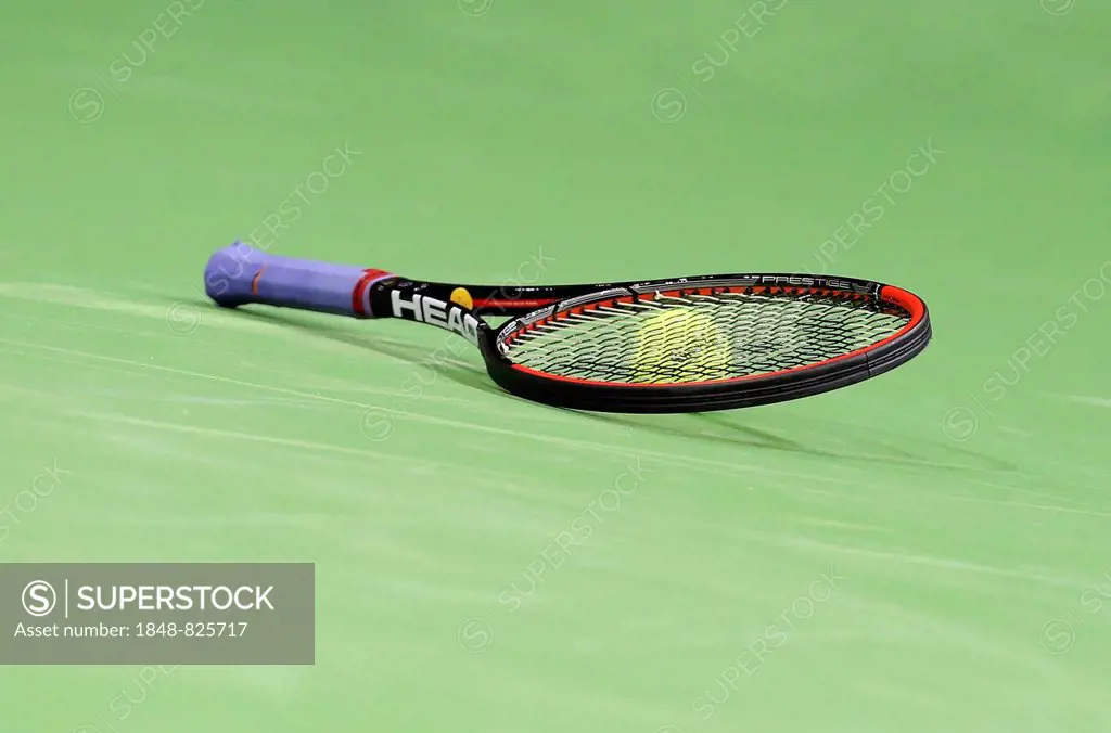 Tennis racket on the ground, Germany