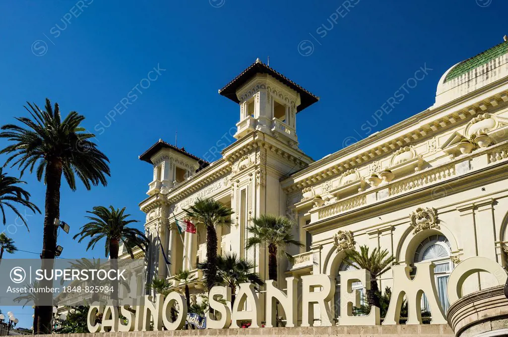 Casino, Sanremo, Imperia Province, Riviera dei Fiori, Liguria, Italy