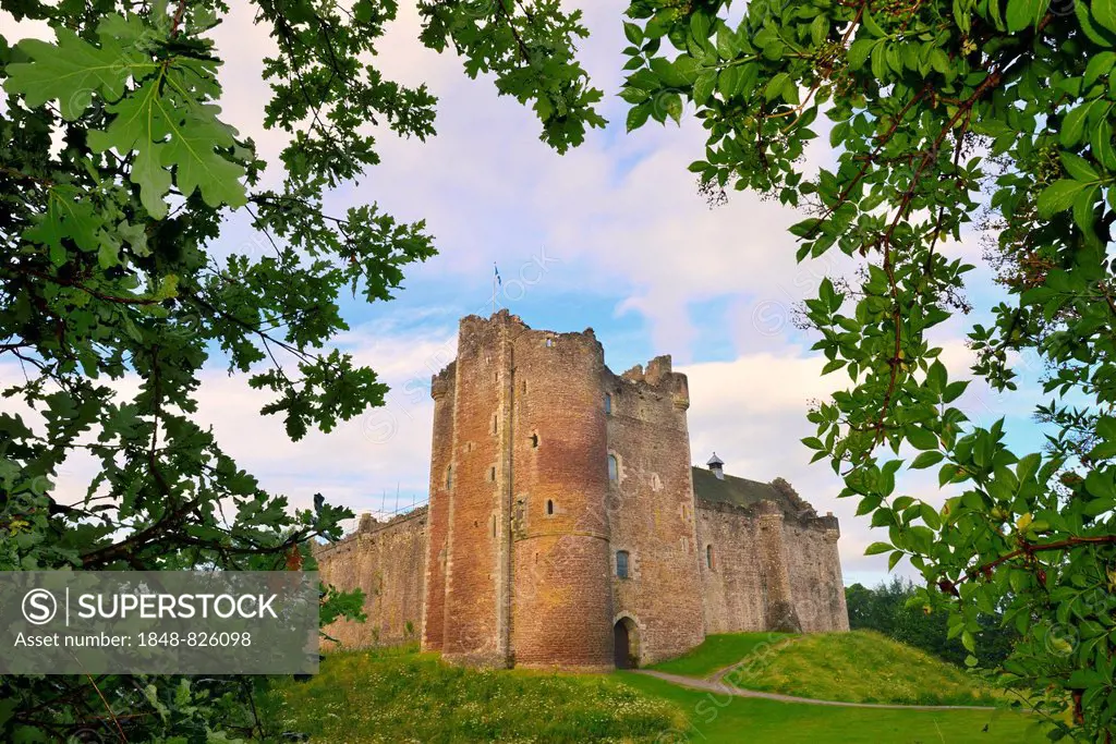 Doune Castle, made famous by the film Monty Python and the Holy Grail, Callandar, Perthshire, Central, Scotland, United Kingdom