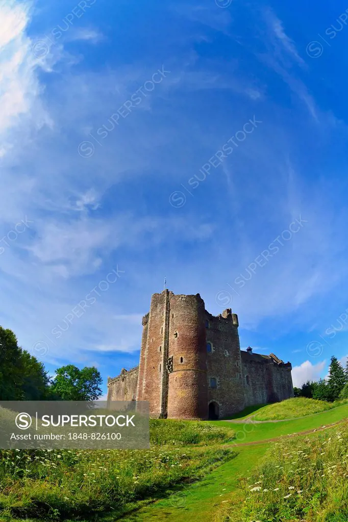 Doune Castle, made famous by the film Monty Python and the Holy Grail, Callandar, Perthshire, Central, Scotland, United Kingdom