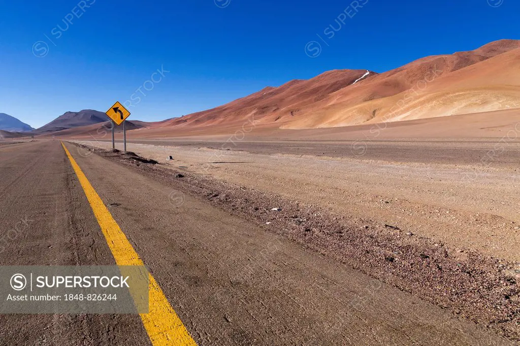 Paso de Jama road in the Atacama desert, Chile