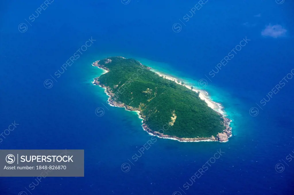 Aerial view, Aride Island, Seychelles