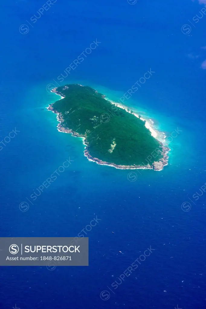 Aerial view, Aride Island, Seychelles