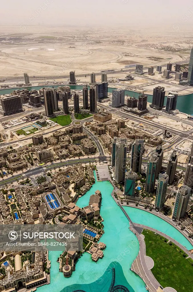 View from Burj Khalifa, Dubai, United Arab Emirates