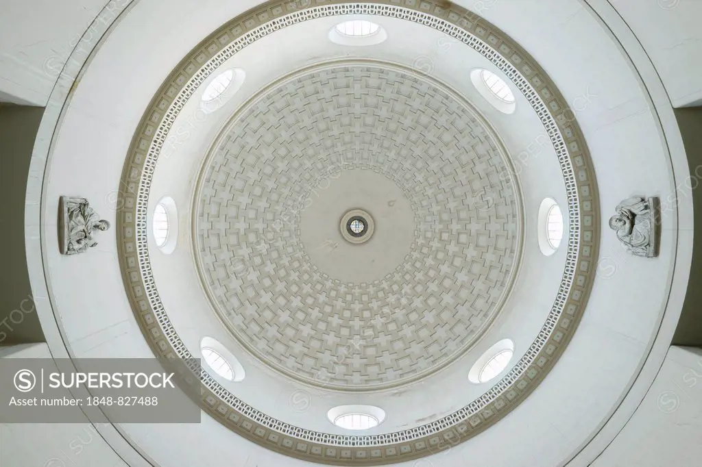 The dome of the Basilica Minor Santi Pietro e Paolo, St. Peter and Paul, by Arnaldo Foschini, in collaboration with Tullio Rossi, Costantino Vetriani ...