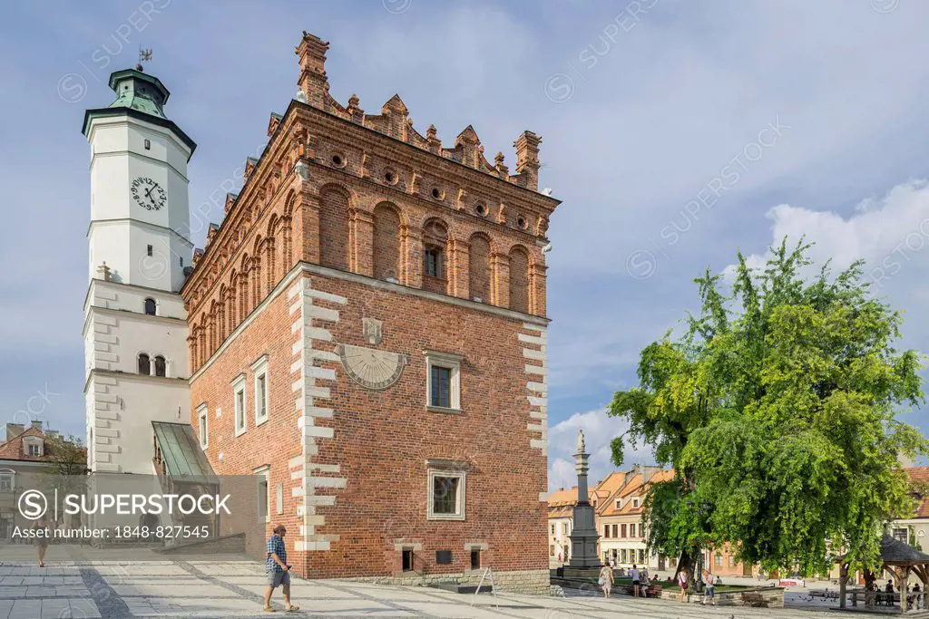 Town Hall with a tower at the market place, Tarnów, Lesser Poland Voivodeship, Poland