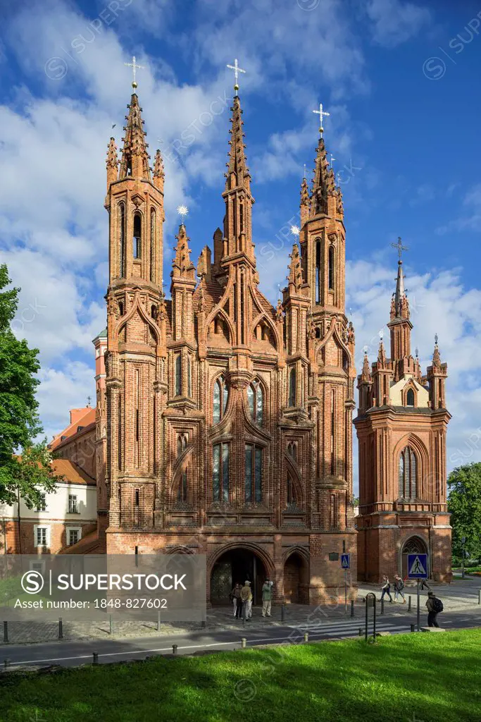 Gothic church of St. Anne, Vilnius, Vilnius district, Lithuania