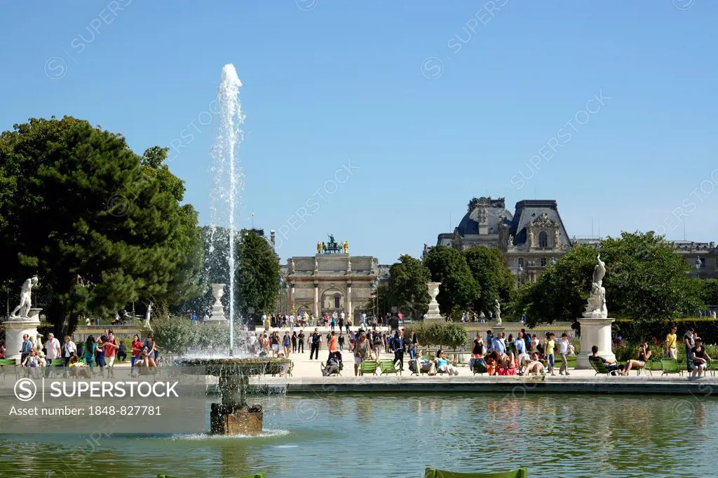 In Jardin des Tuileries or Tuileries Garden, Paris, Île-de-France, France