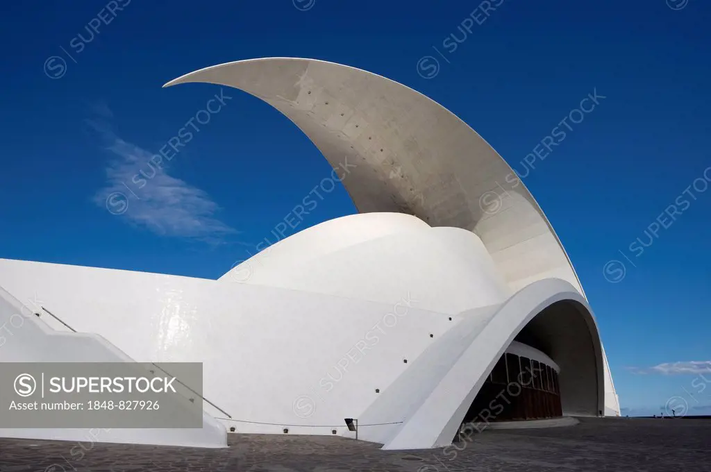 Auditorio de Tenerife, architect Santiago Calatrava, Santa Cruz di Tenerife, Tenerife, Canary Islands, Spain