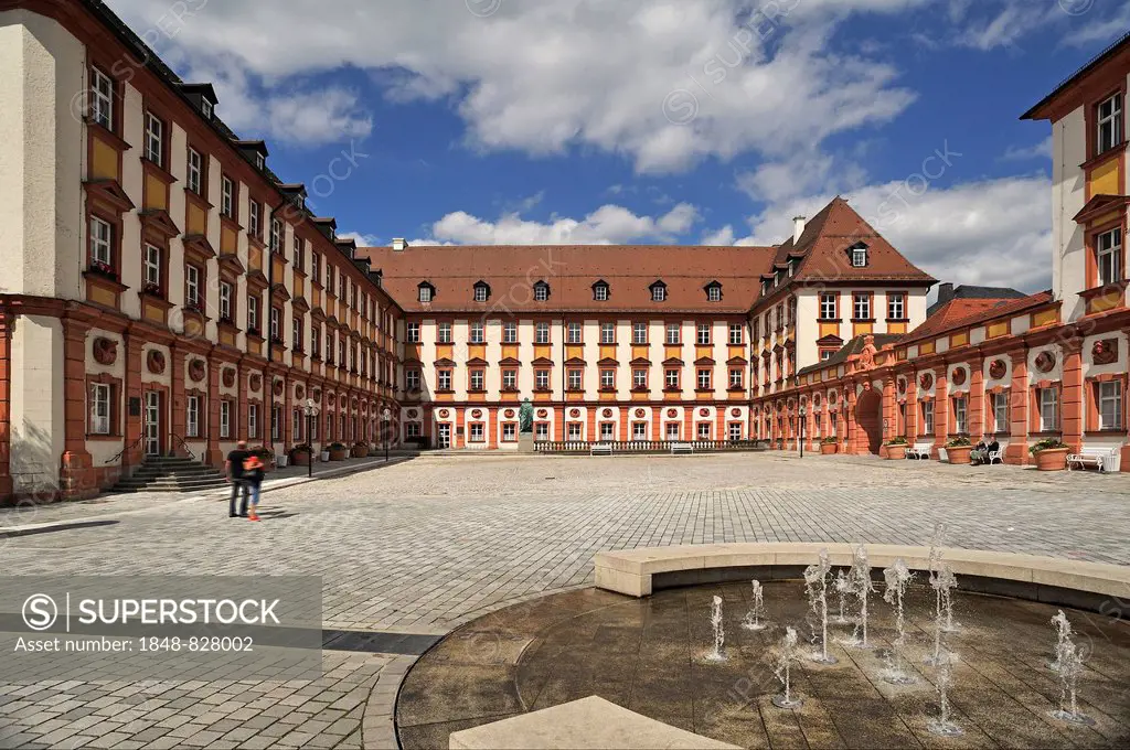 Altes Schloss castle, now tax office, Bayreuth, Bavaria, Germany