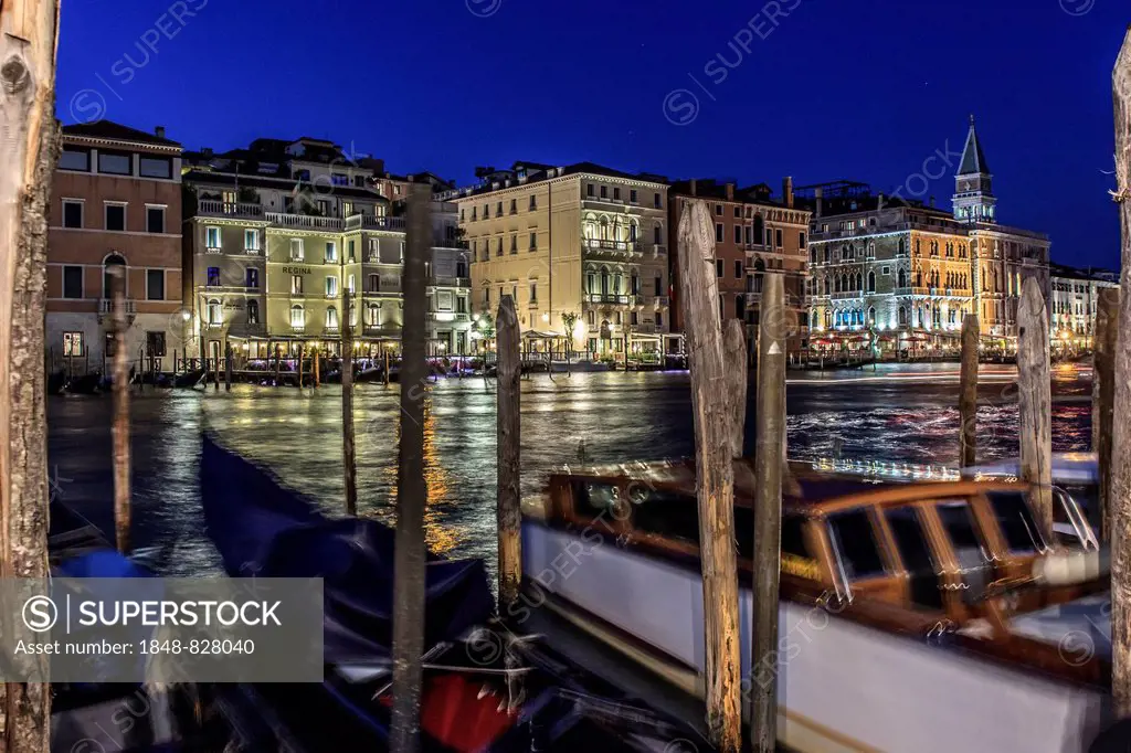 View from the Fondamenta Salute, in the evening, Venice, Italy