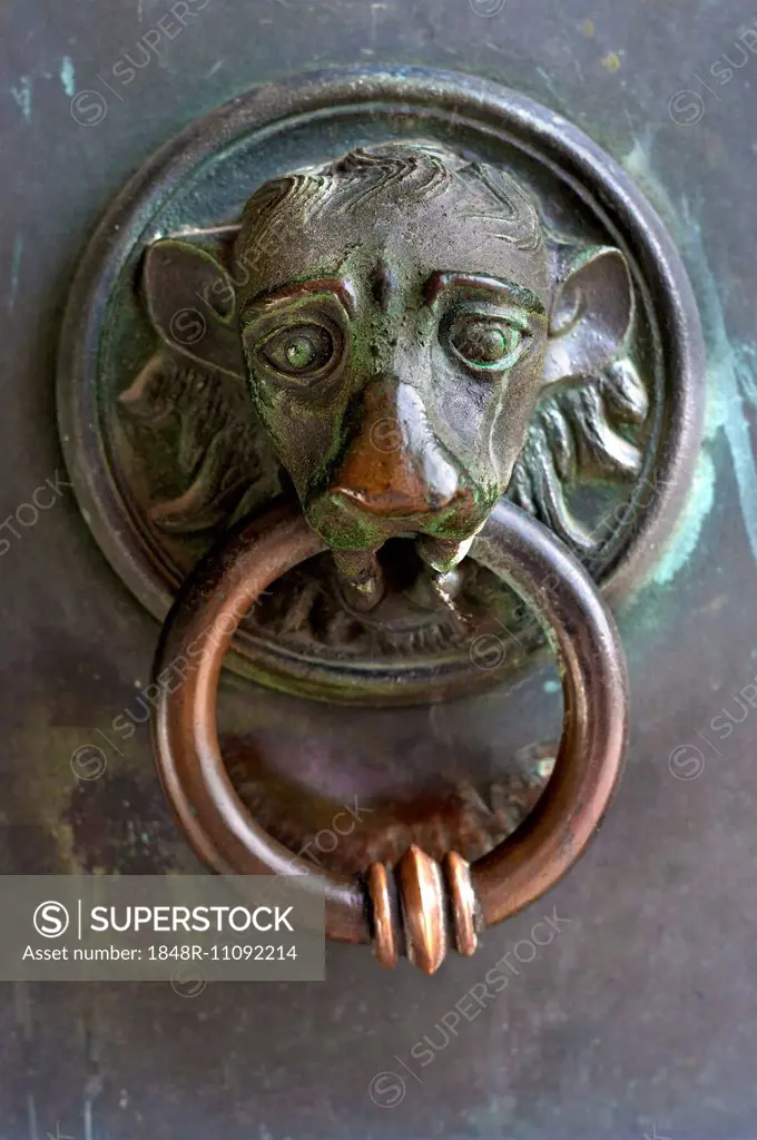Door knocker from St. Peter's Cathedral, 13th century, Osnabrück, Lower Saxony, Germany