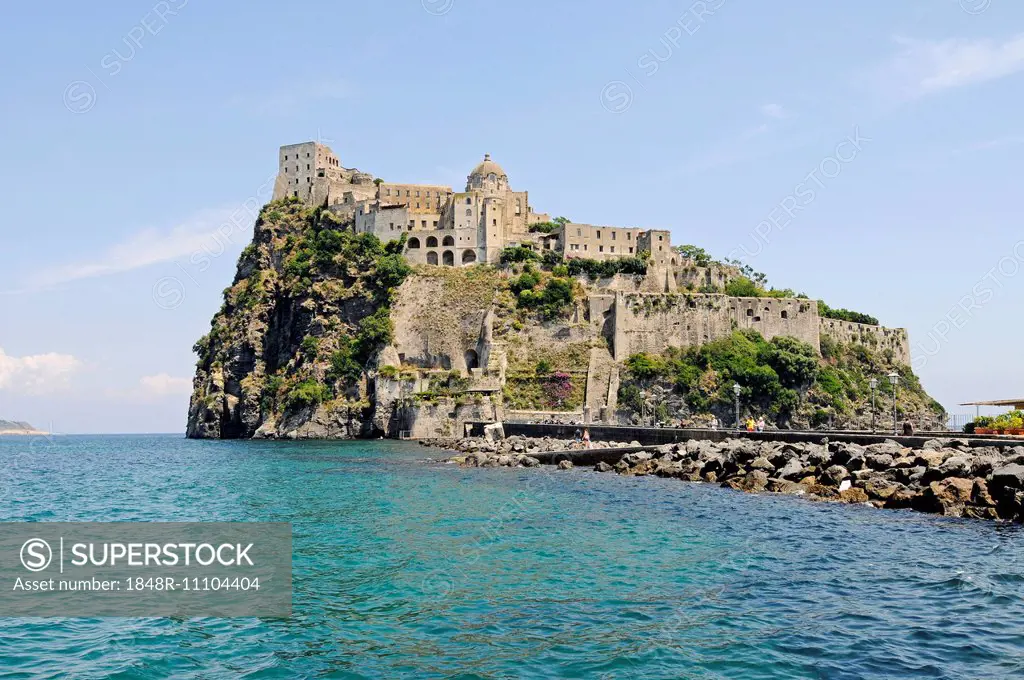Castello Aragonese castle, Ponte, Gulf of Naples, Ischia, Campania, Italy