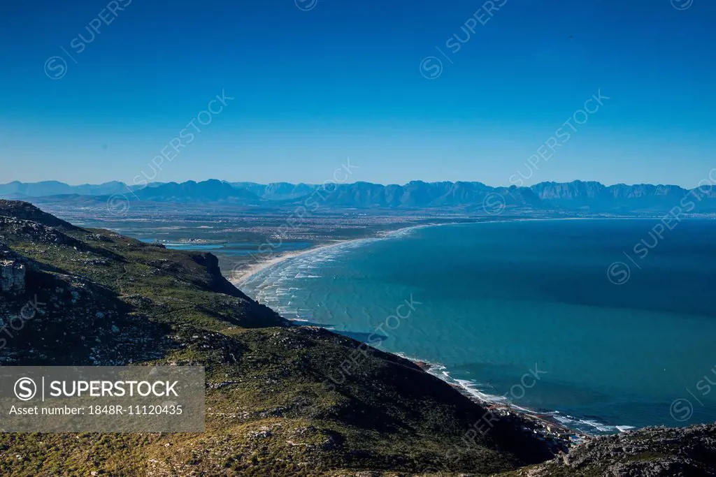 Aerial view, Noordhoek Beach, Cape Peninsula, Western Cape, South Africa