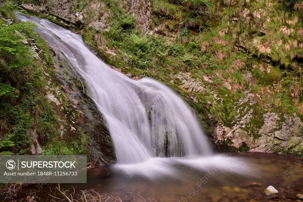 Allerheiligen waterfalls or Buettenstein waterfalls, near Oppenau, Black Forest, Baden-Württemberg, Germany