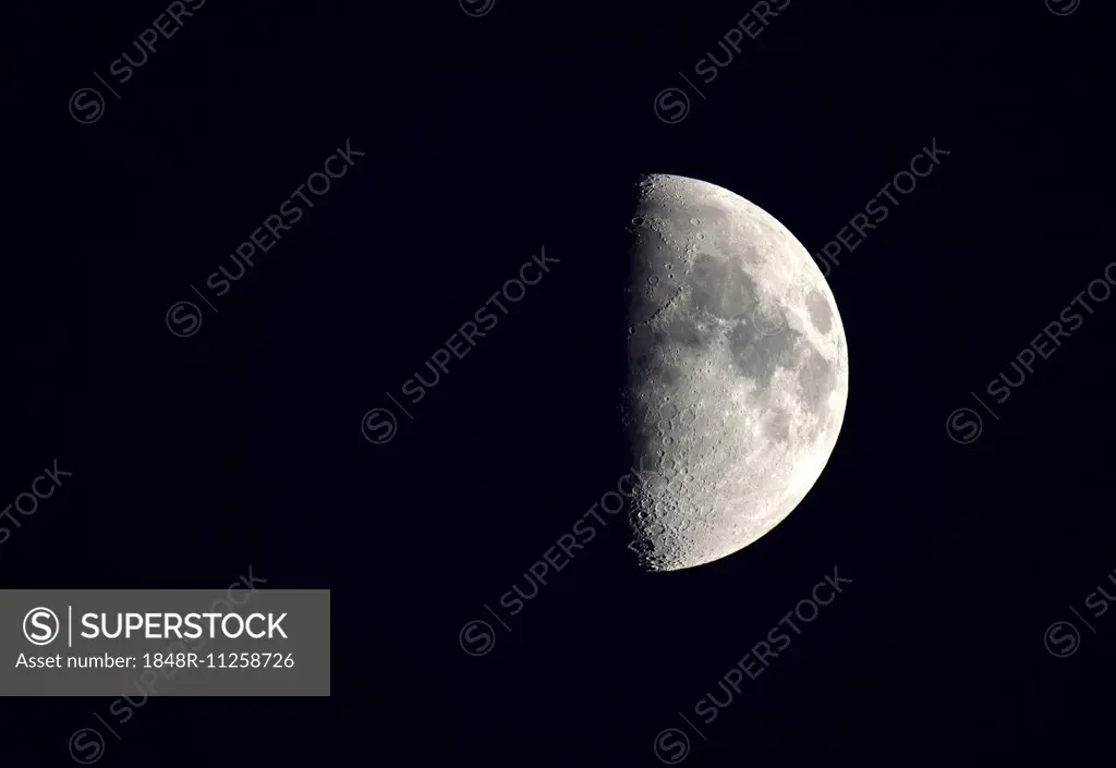 Waxing crescent moon, Baden-Württemberg, Germany