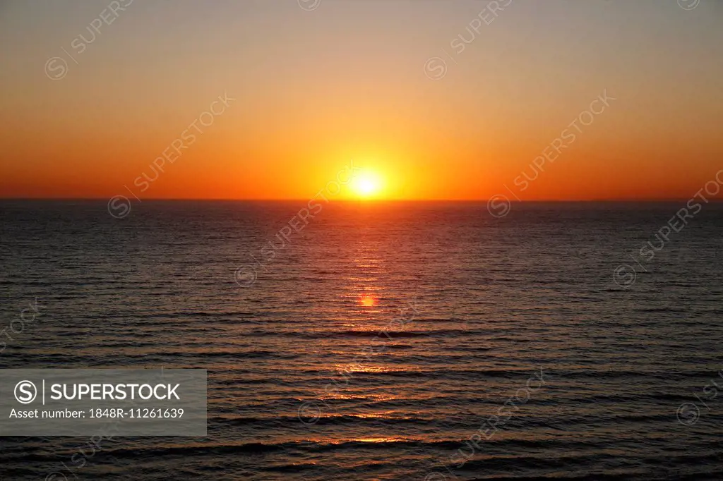 Sunset, Atlantic coast, near Melides, Portugal