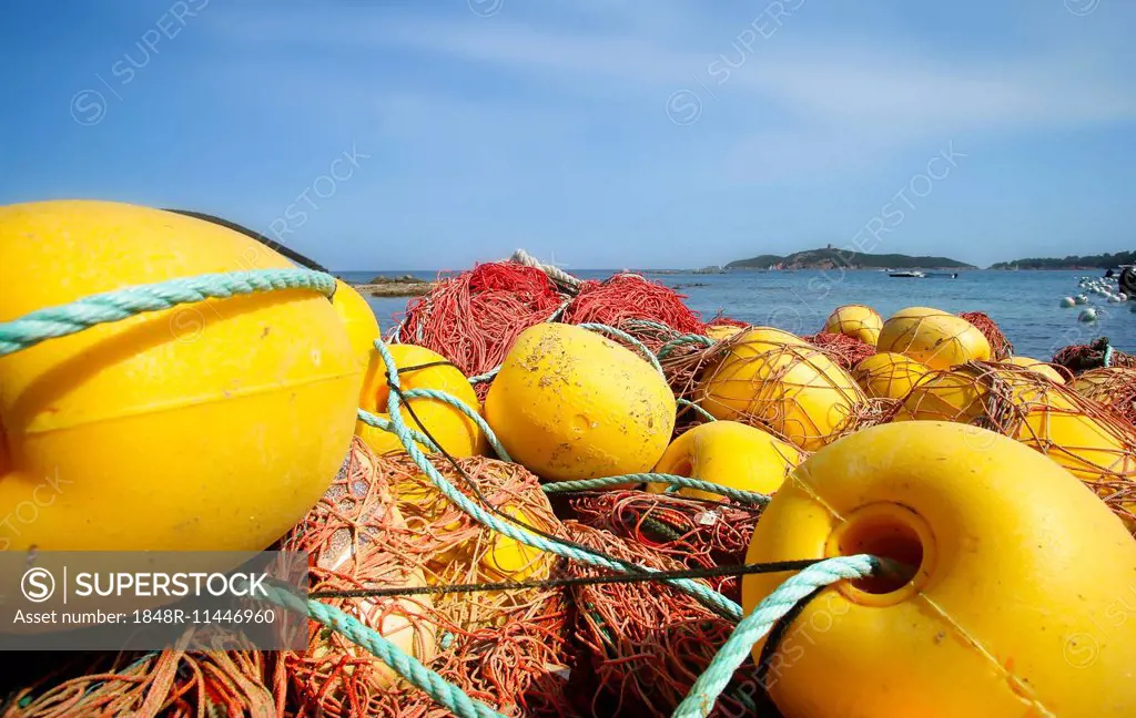 Fishing net, Corsica, France