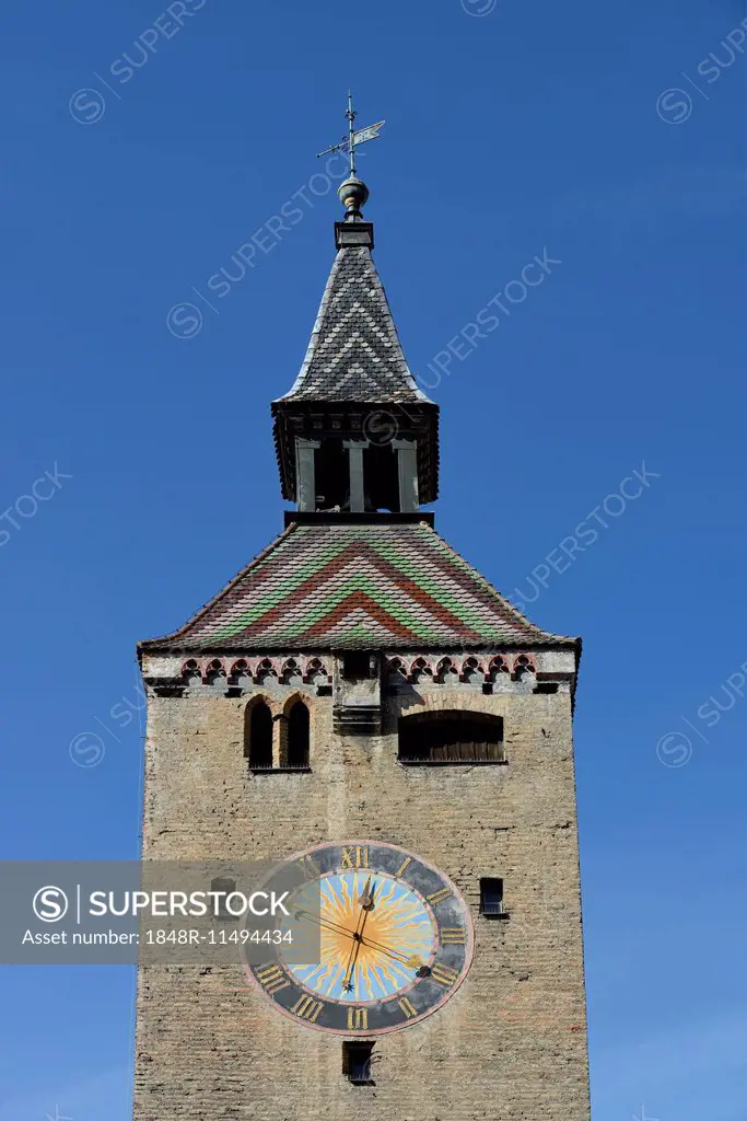 Schmalzturm tower, Landsberg am Lech, Upper Bavaria, Bavaria, Germany