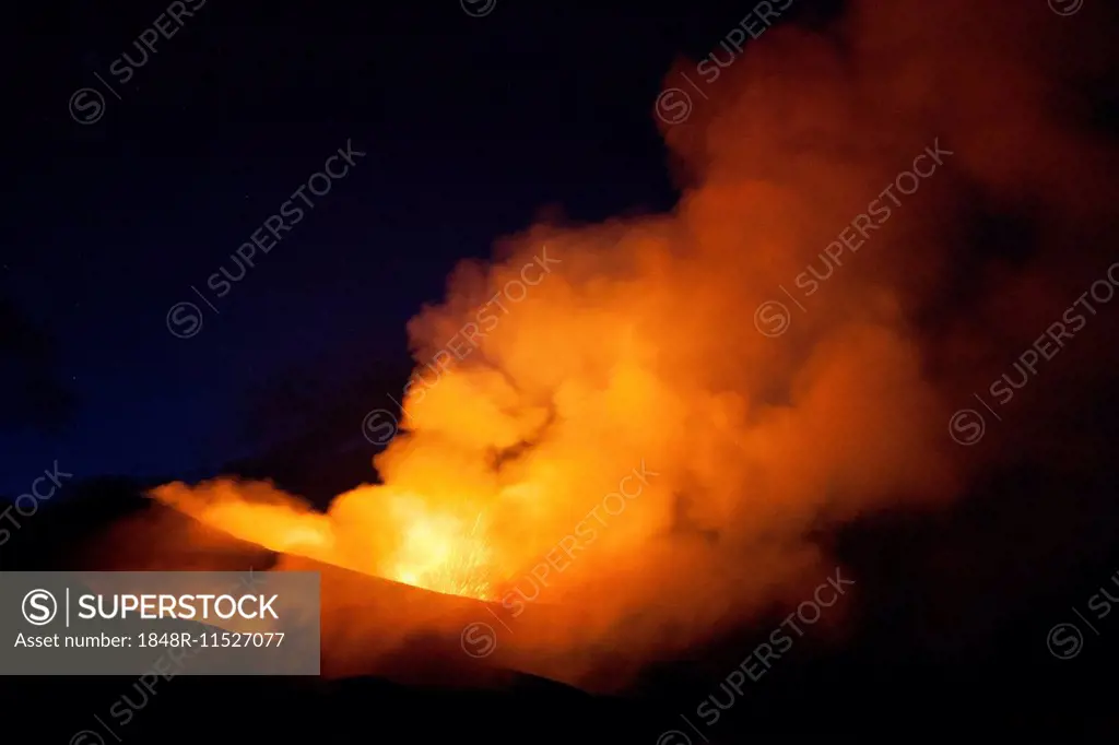 Eruption of Tolbachik, Kamchatka, Russia