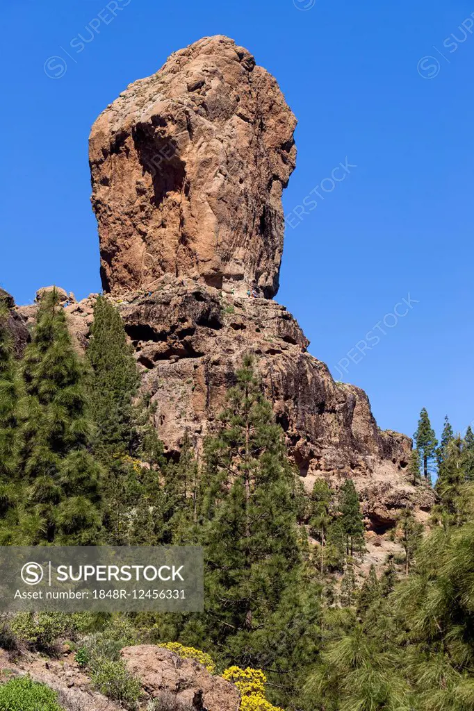 Roque Nublo rock, Gran Canaria, Canary Islands, Spain