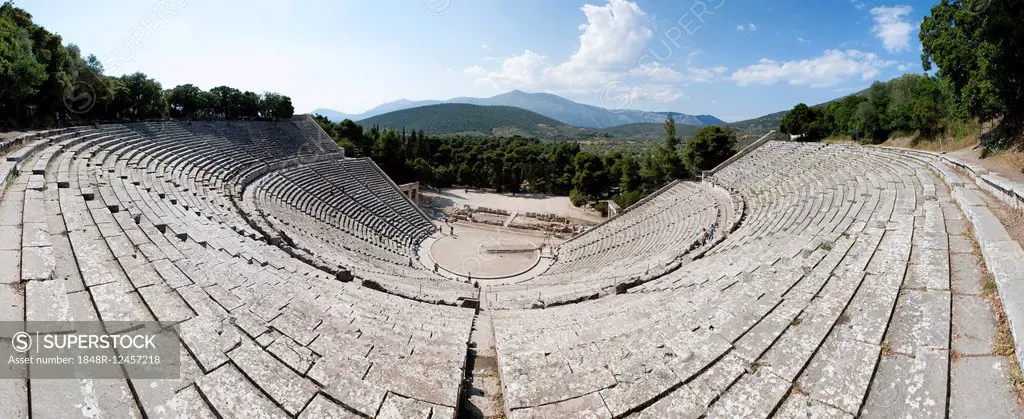 Theatre of Epidaurus, UNESCO World Heritage Site, Epidaurus, Peloponnese, Greece