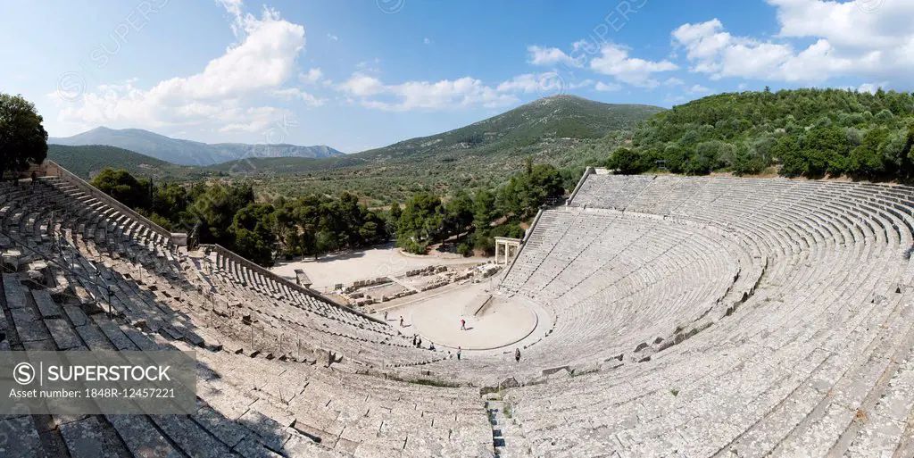 Theatre of Epidaurus, UNESCO World Heritage Site, Epidaurus, Peloponnese, Greece